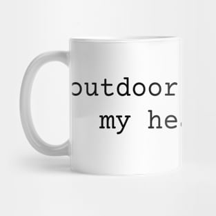 Outdoor is Where my Heart is Inspiration Mug